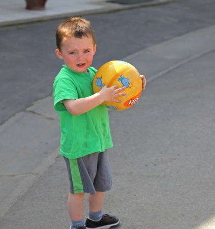 Boy with Ball in Belgium