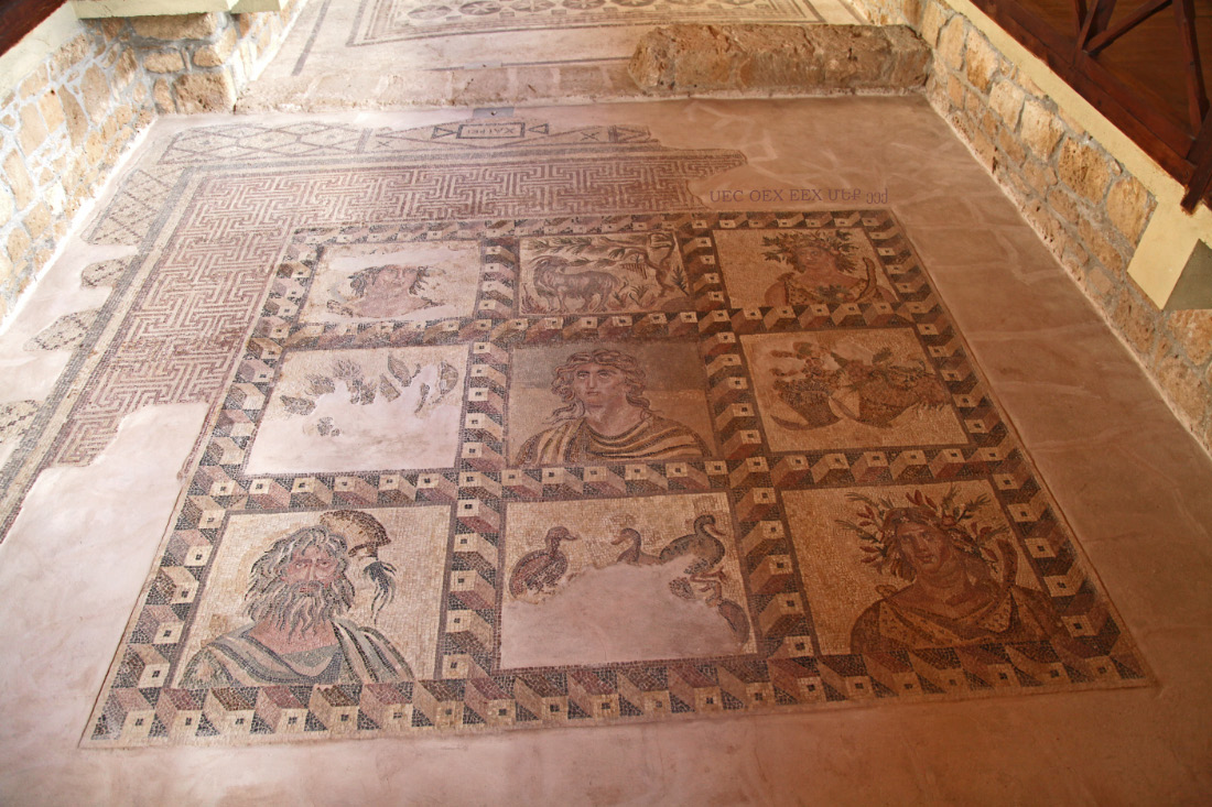 Four Seasons mosaic from Dionysos House in Pathos