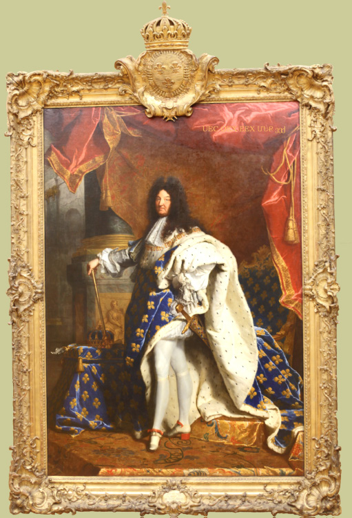 Louis XIV in Louvre by Rigaud