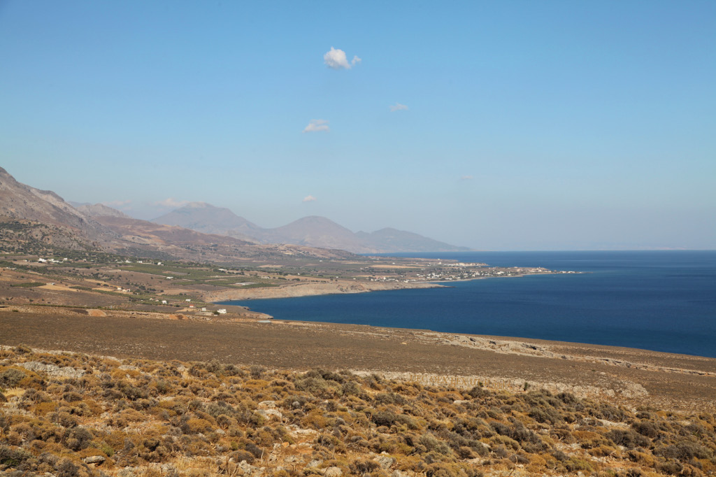 the southern shore of Crete