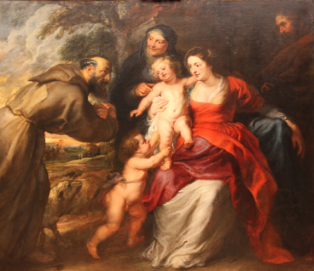 The Holy Family with Saints Francis and Anne and John the Baptist by Peter Paul Rubens