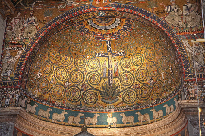 apse mosaic Basilica di San Clemente al Laterano 