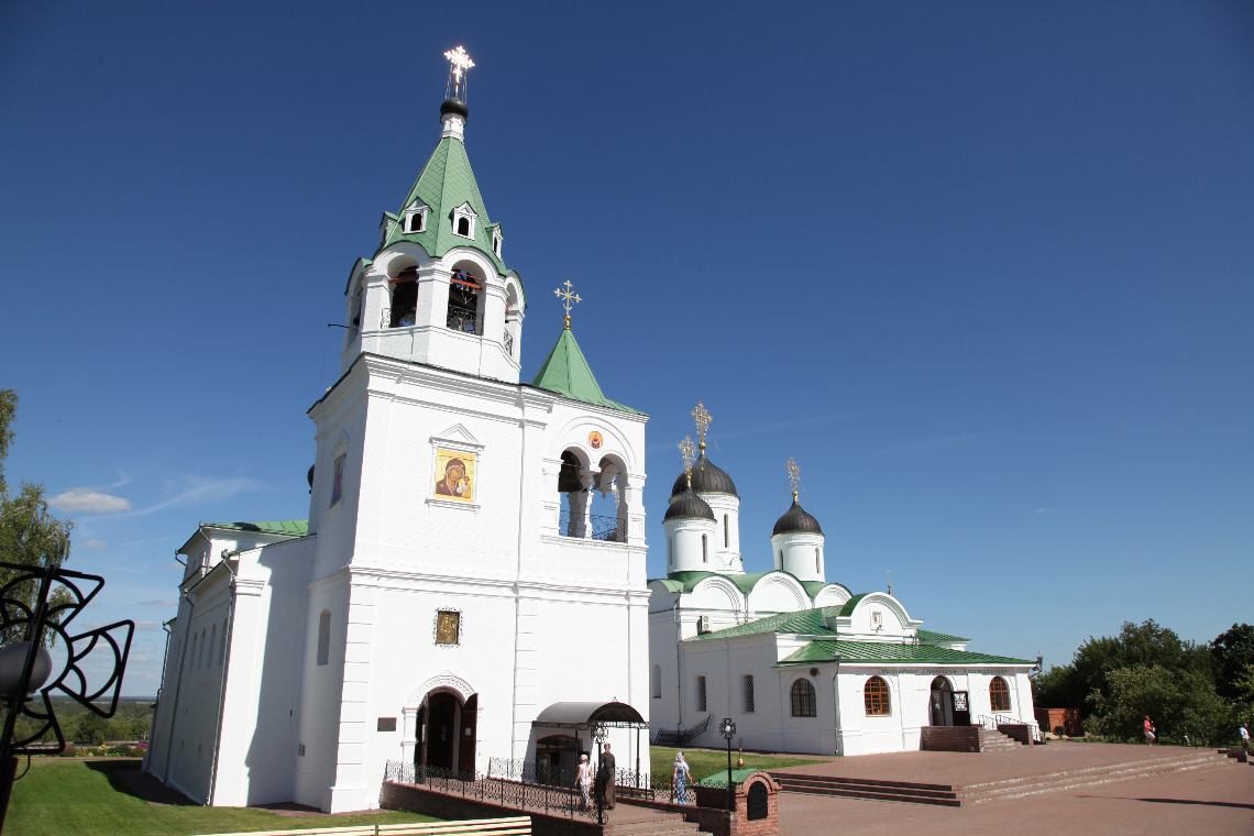 Church of the Intercession of the Virgin in the Holy Transfiguration Monastery in Murom and the Cathedral of the Transfiguration of the Savior (consecrated 1556)