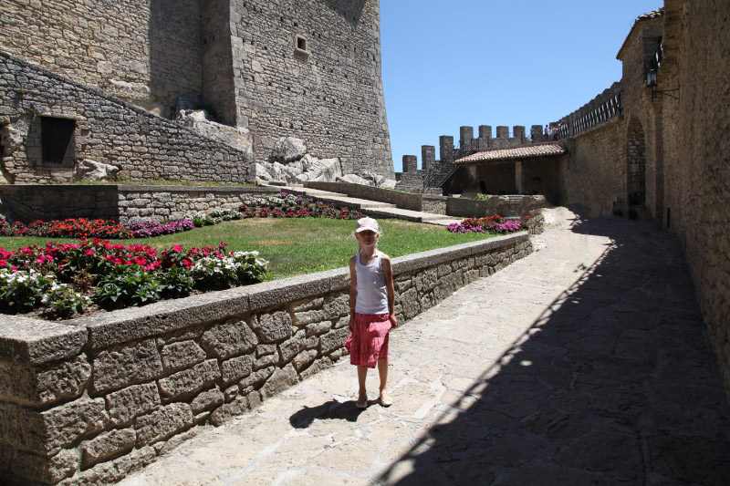 girl at castle