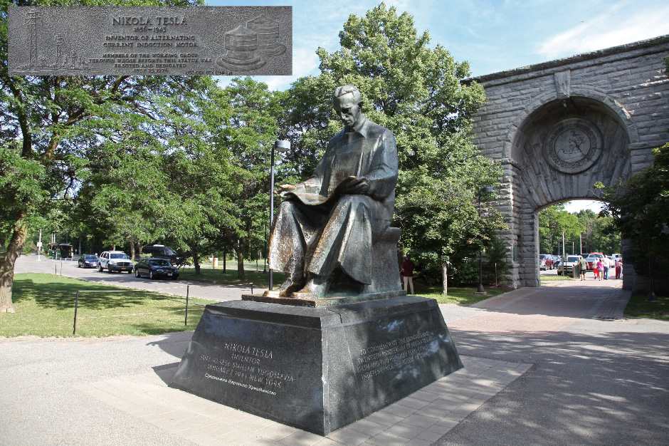 Nikola Tesla at Niagara Falls New York