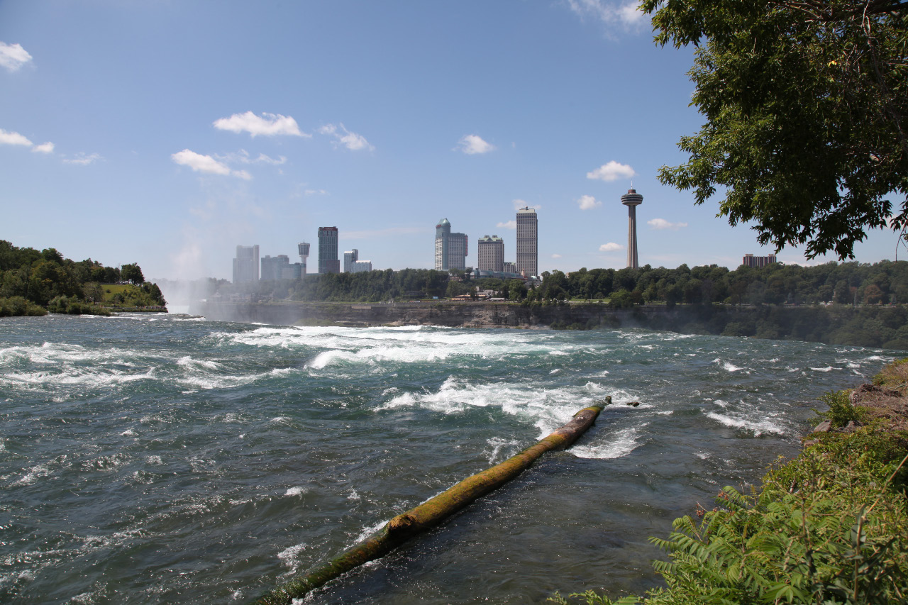 Niagara Falls Ontario from Niagara Falls New York