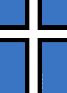 Eesti – Estonia flag with Christian Northern Cross