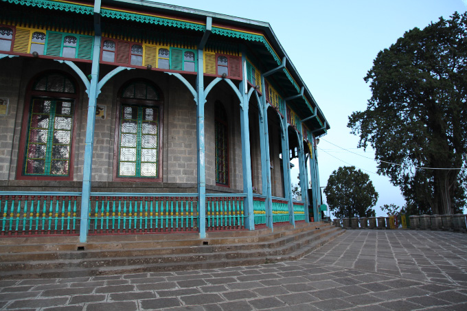 Church with balustrade in Addis Ababa