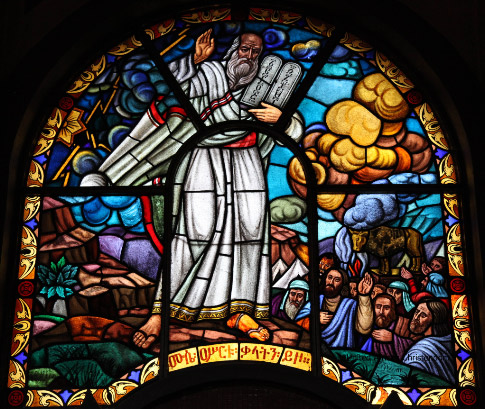 Addis Ababa Cathedral SG Window Saint Moses